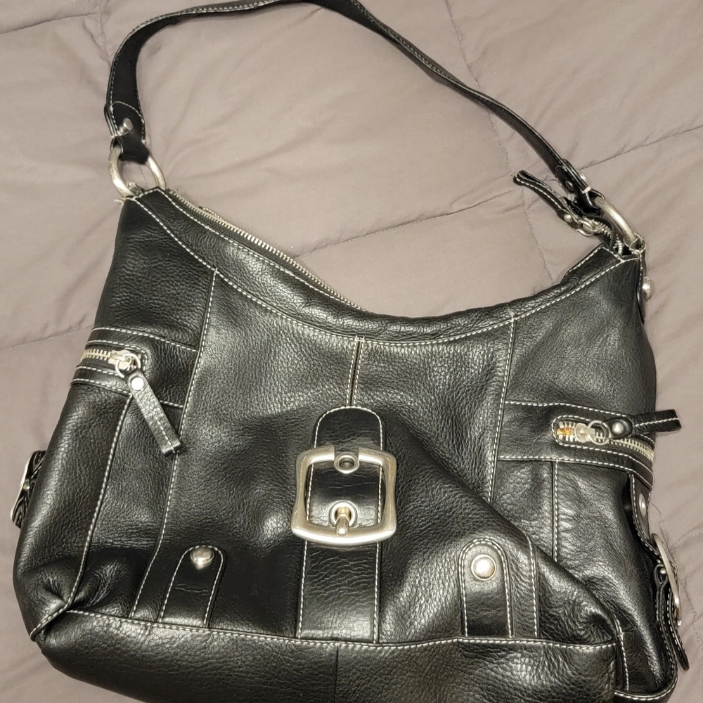 B Makowsky Leather handbag